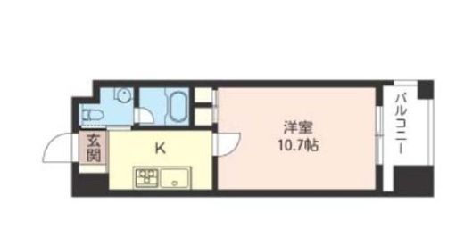 エスティメゾン銀座 303 間取り図