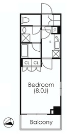 エスティメゾン麻布十番 1203 間取り図