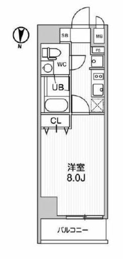 レオーネ南千住Ⅱ 803 間取り図