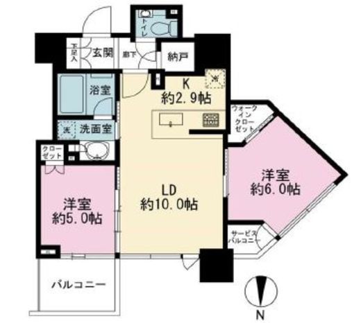 ベイサイドタワー晴海 8階 間取り図