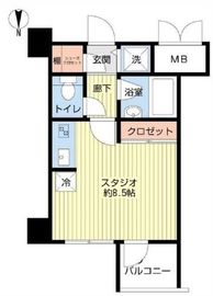 ダイナシティ西新宿 2階 間取り図