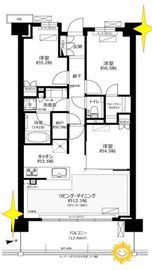 ブリリアシティ西早稲田 2階 間取り図