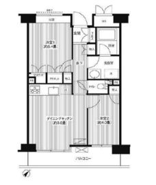 ステラメゾン武蔵小山 3階 間取り図