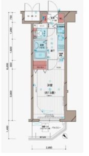 メインステージ五反田駅前 3階 間取り図