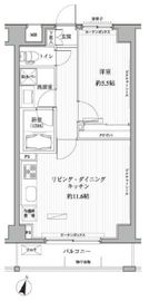 メゾンカルム西新宿 306 間取り図
