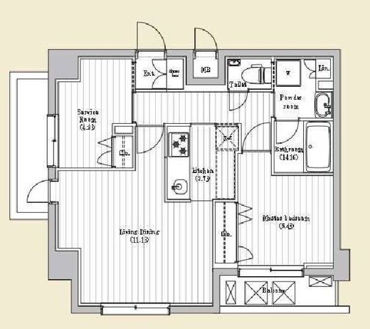 アーバンパーク綾瀬 501 間取り図