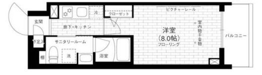 ステージグランデ京急蒲田 1階 間取り図