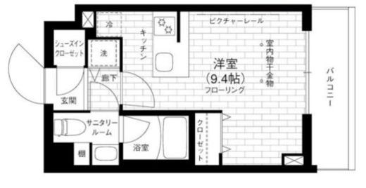 ステージグランデ京急蒲田 2階 間取り図