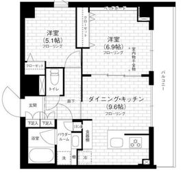 ステージグランデ京急蒲田 3階 間取り図
