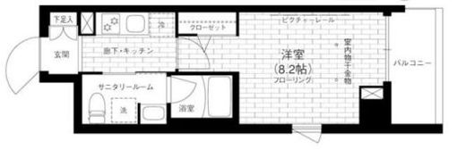 ステージグランデ京急蒲田 4階 間取り図