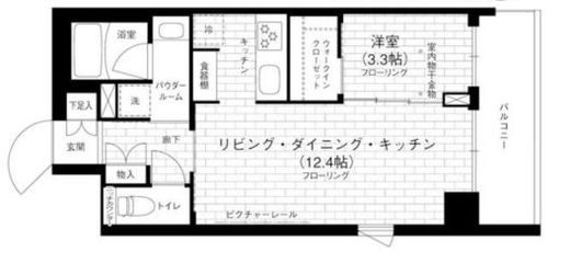 ステージグランデ京急蒲田 7階 間取り図