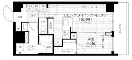 ステージグランデ京急蒲田 7階 間取り図