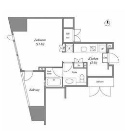 CAVANA+麻布台 802 間取り図