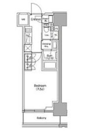 ザ・パークハビオ新御徒町 704 間取り図