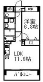 プライムアーバン千駄木 209 間取り図