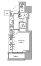 ザ・パークハビオ新御徒町 708 間取り図