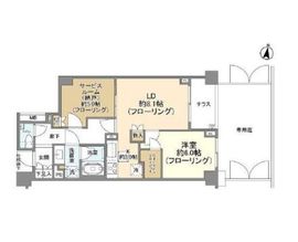 ブランズ弦巻二丁目 1階 間取り図