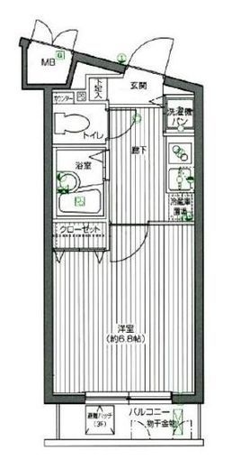 グランド・ガーラ渋谷 8階 間取り図