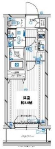 レガリス新宿落合 4階 間取り図