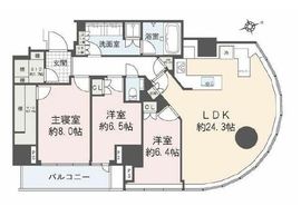 パークコート神宮北参道ザタワー 24階 間取り図