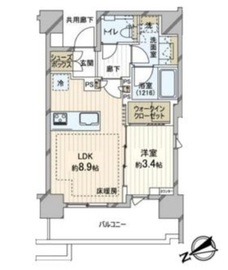 シャリエ赤羽ファースト 2階 間取り図