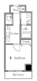 レヴァンテ浅草 504 間取り図