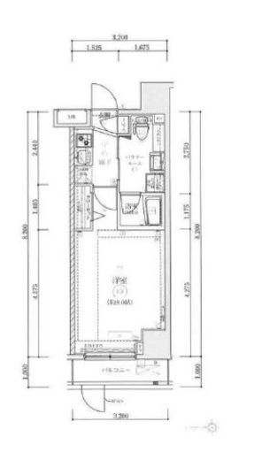 アルテシモラート 14階 間取り図