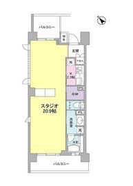 ブローテ大倉山 420 間取り図