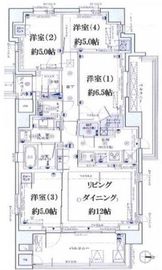 プラウド綱島リバーフロント 3階 間取り図