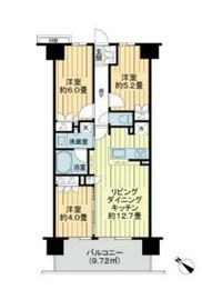 プレシス横濱新子安 5階 間取り図