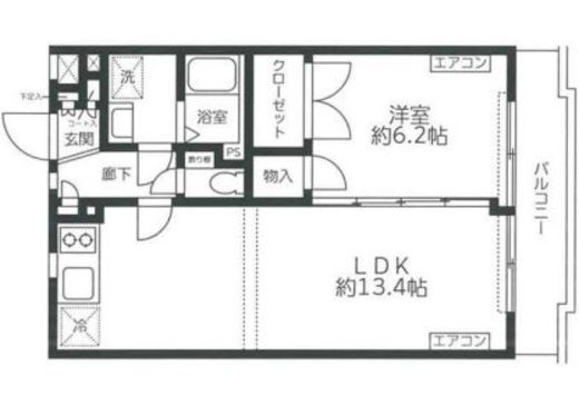 レジディア吉祥寺 202 間取り図