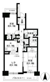 板橋パークホームズ 13階 間取り図