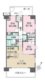 ザ・パークハウスオイコス赤羽志茂フォーススクエア 11階 間取り図