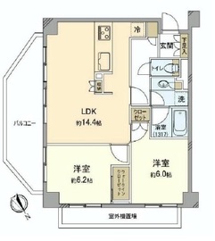 プレシス市谷台町坂 4階 間取り図