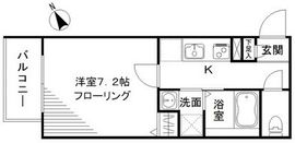 グリーニエ西新宿参番館 201 間取り図