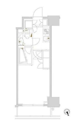 アクサス代々木アジールコート 5階 間取り図