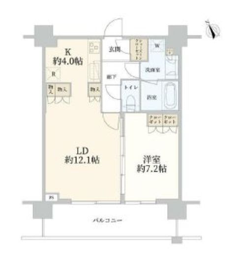 シティタワー新宿 16階 間取り図