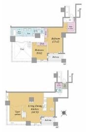 ザ・東京タワーズ シータワー 49階 間取り図