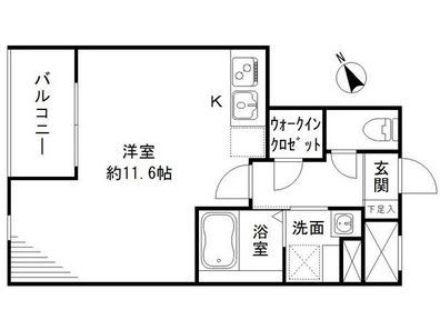 グリーニエ西新宿参番館 302 間取り図