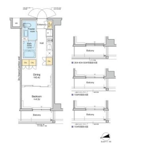 RESIDENCE KOENJI 308 間取り図
