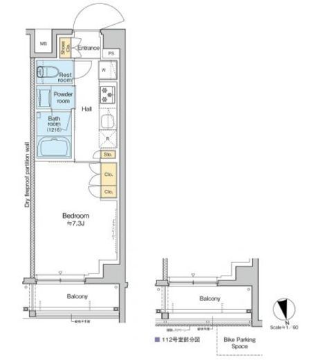 RESIDENCE KOENJI 212 間取り図