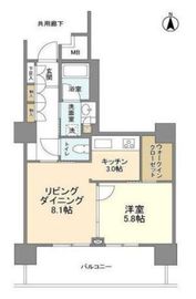 豊洲シエルタワー 24階 間取り図