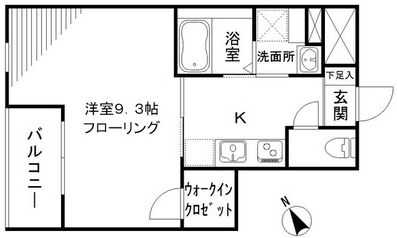 グリーニエ西新宿参番館 203 間取り図