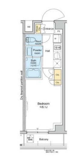 RESIDENCE KOENJI 509 間取り図