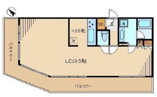 シティタワー新宿 3階 間取り図