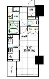 宮益坂ビルディングザ・渋谷レジデンス 8階 間取り図