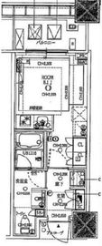 白金ザ・スカイ 9階 間取り図