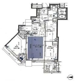 ベイサイドタワー晴海 6階 間取り図
