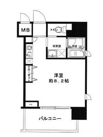 コリーヌ代官山 6階 間取り図