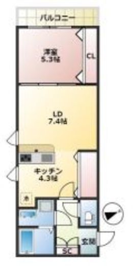 イーストポート 305 間取り図